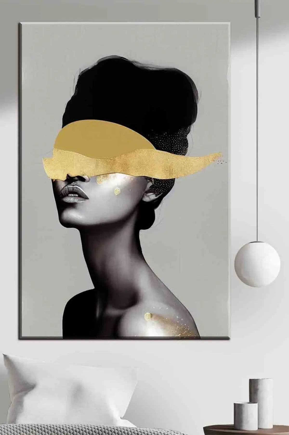  Peintures Image d'une jeune femme avec de la peinture sur le visage s34862