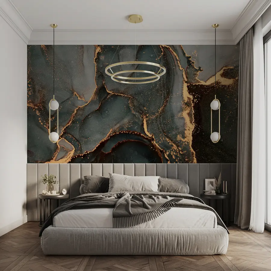 Fotobehang Wereld, kunst e tinten en schakeringen u16119