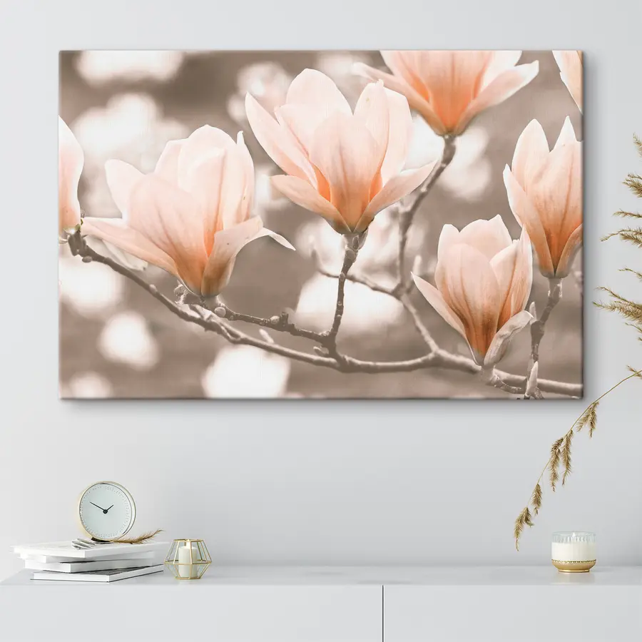  Schilderijen Crème magnolia's s35232