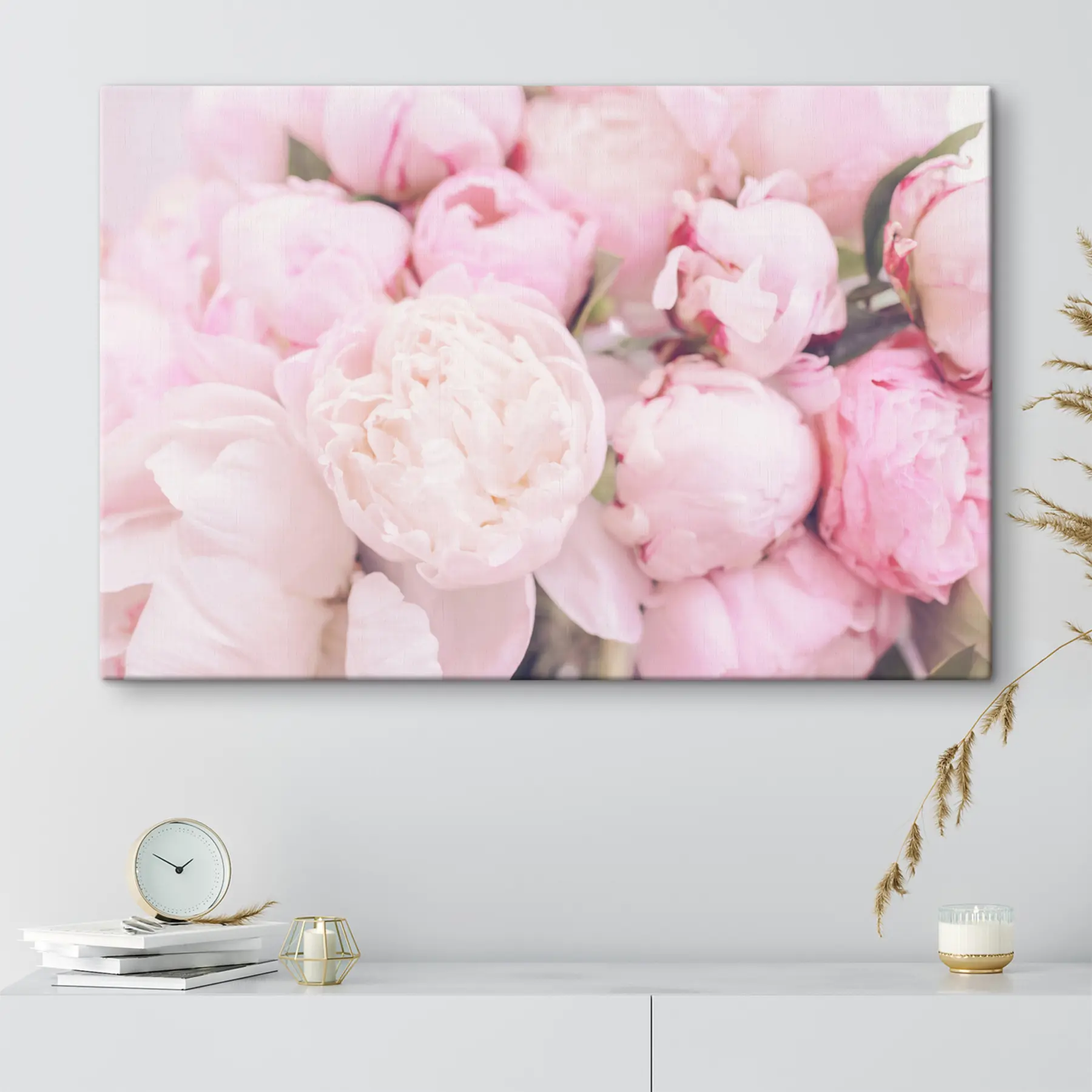  Peintures Pivoines roses fines s35244
