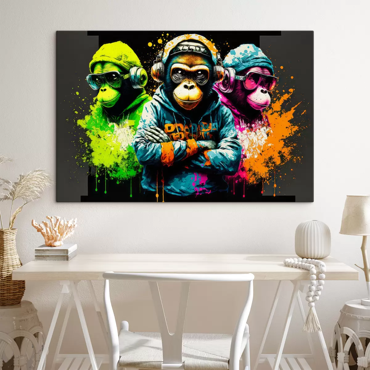  Peintures Singes aux couleurs vives s34887