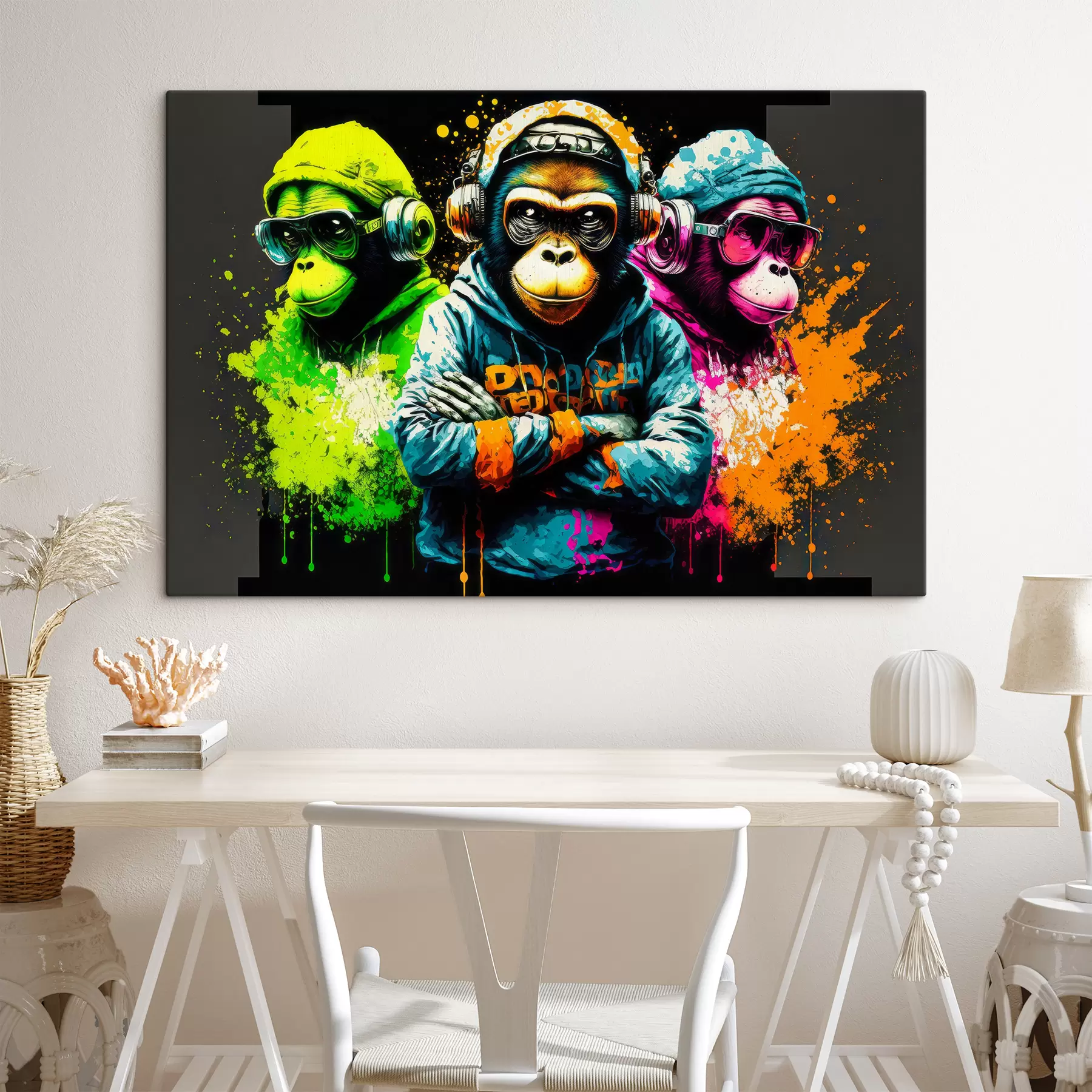  Peintures Singes aux couleurs vives s34887