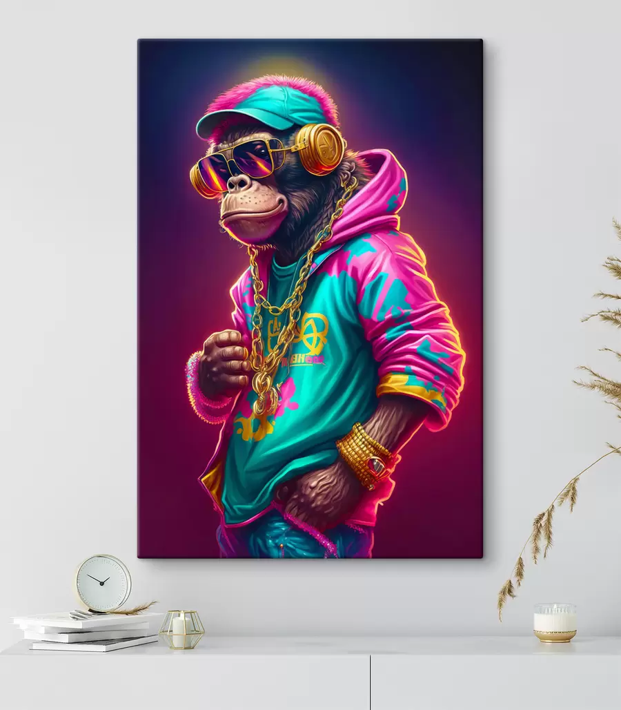  Peintures Singe rappeur s34891