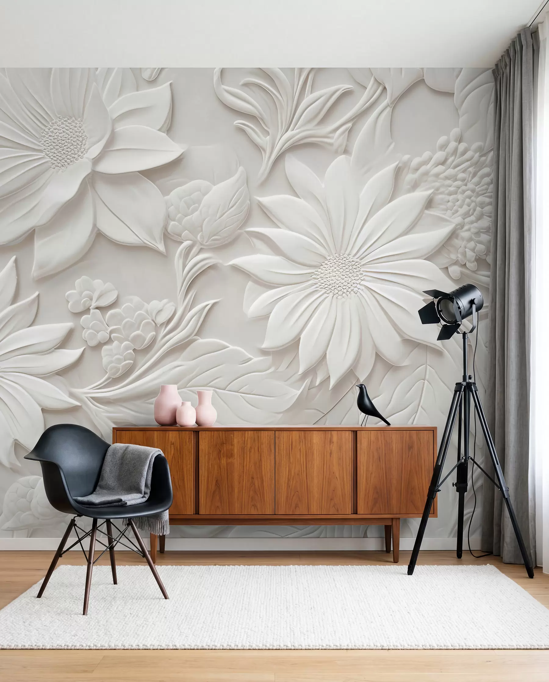 Fotobehang 3-D bloemen u96695