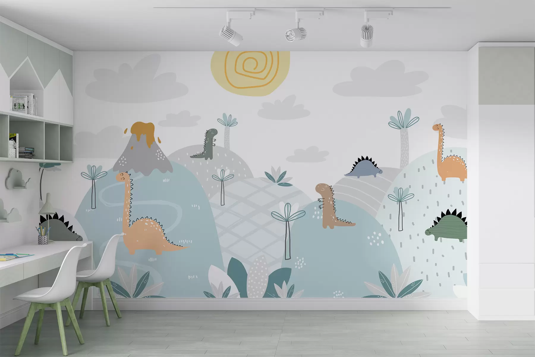 Fotobehang dinosaurus wereld u96460