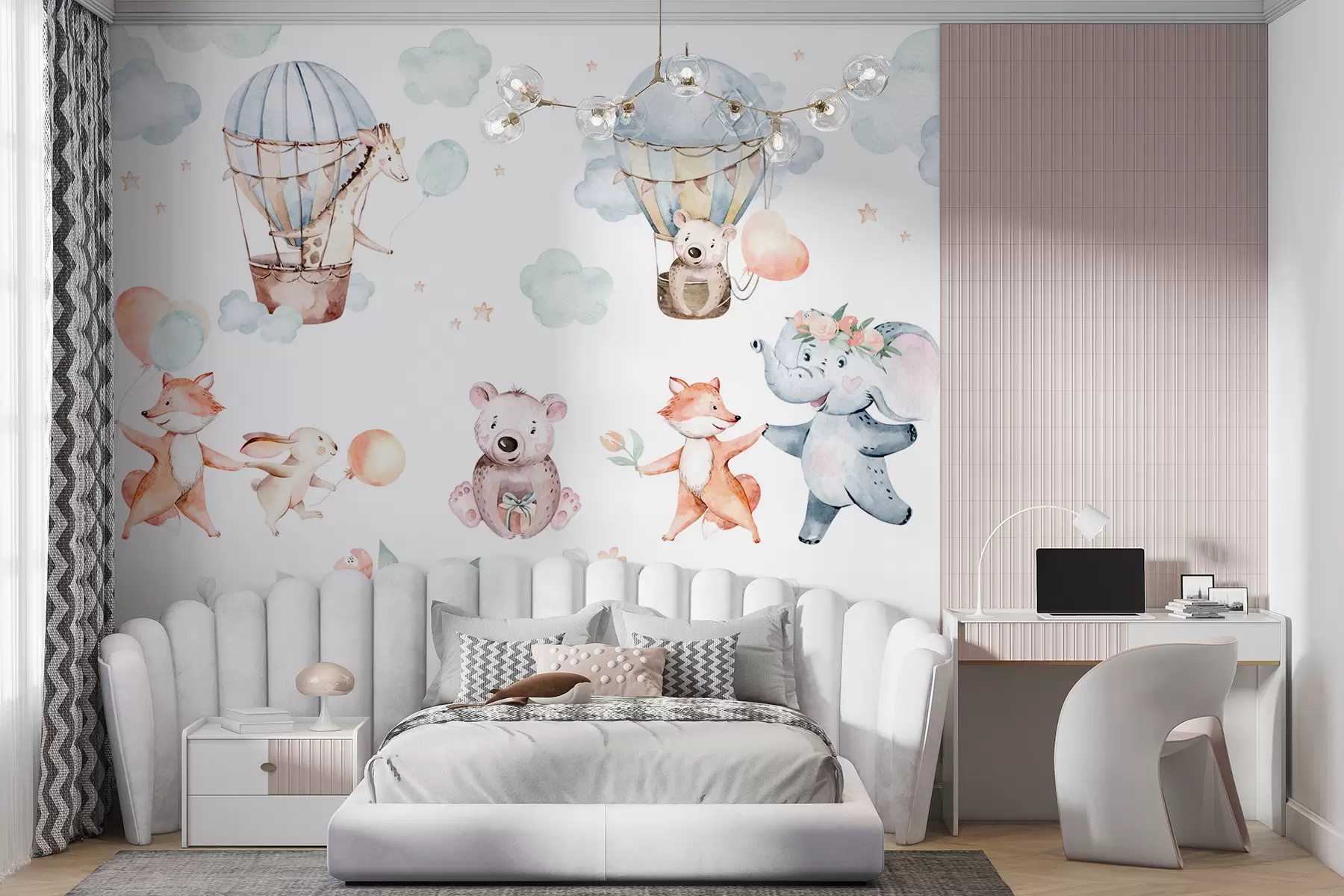 Fotobehang aquarel dieren u96740