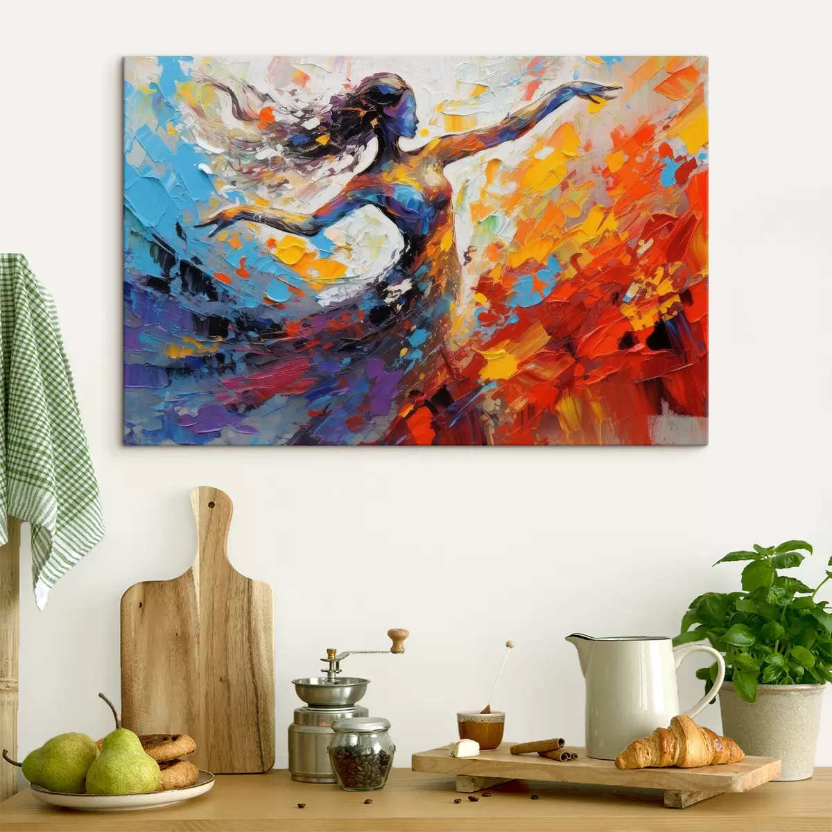  Schilderijen Abstractie, meisjesverven s35379