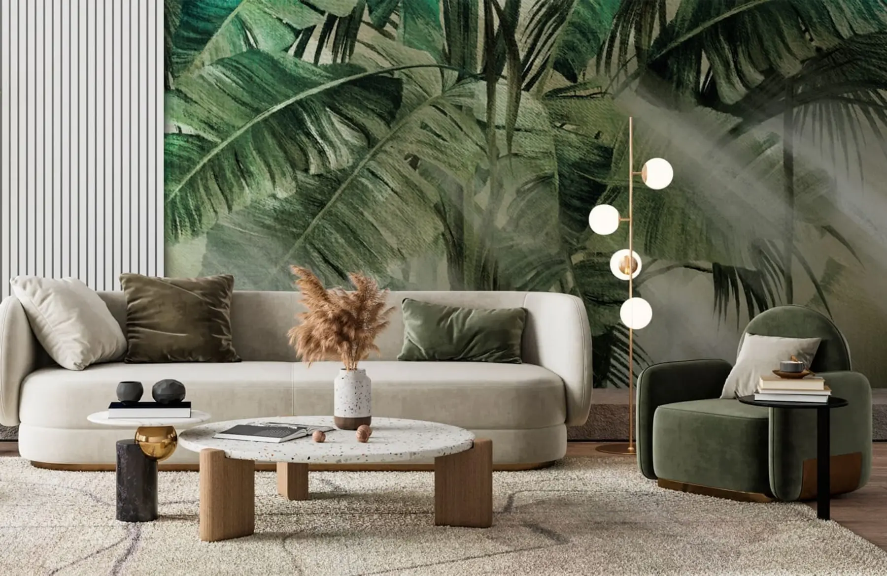 Papier peint photo Oasis tropicale de feuilles de bananier u96855