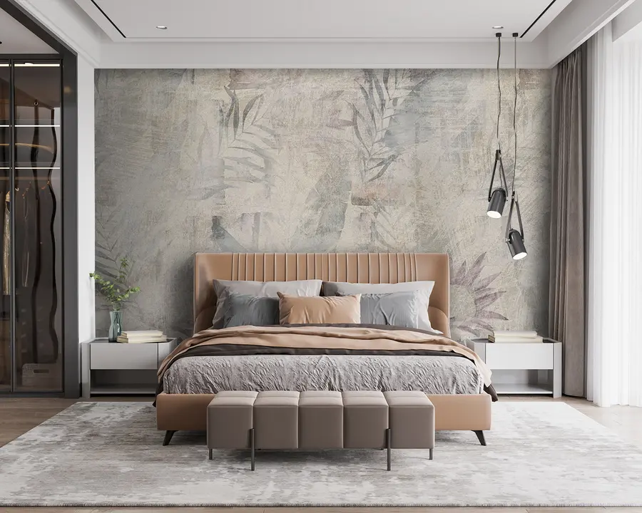 Fotobehang Aquarel tropen zolder u96807