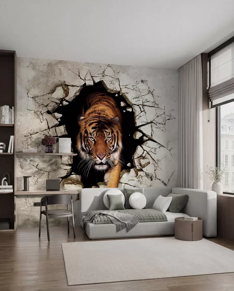 Papier peint photo tigre 3D u97031