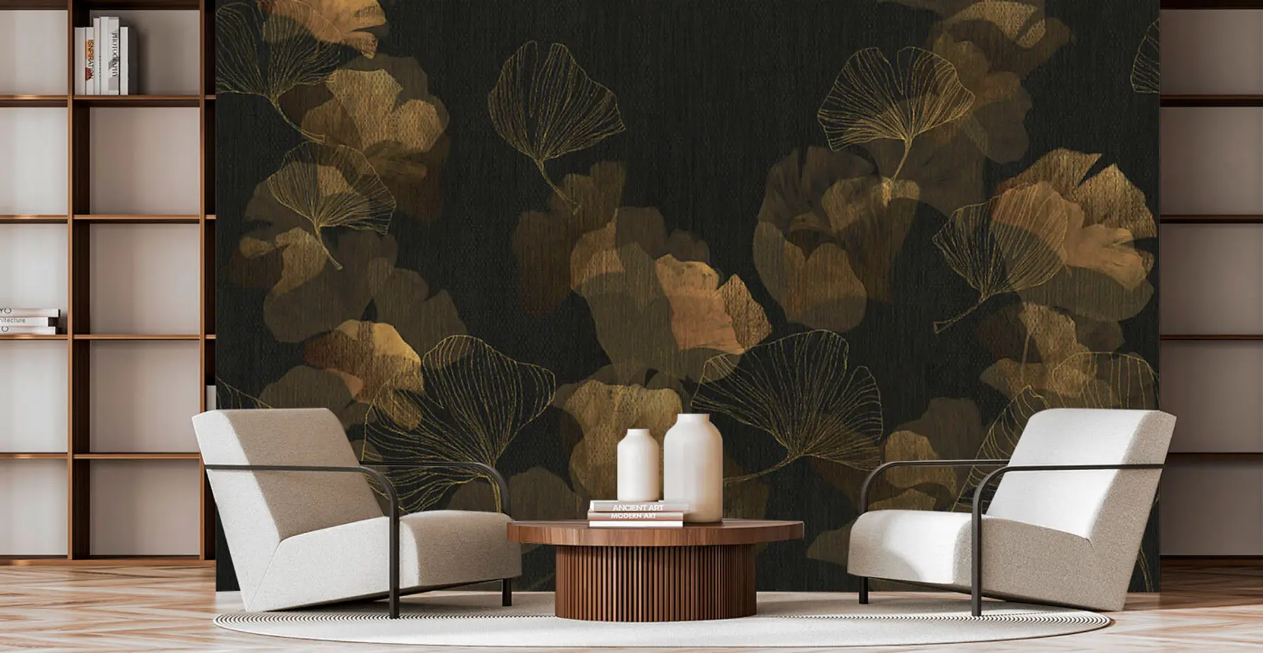 Papier peint photo Feuilles de ginko populaires u97142