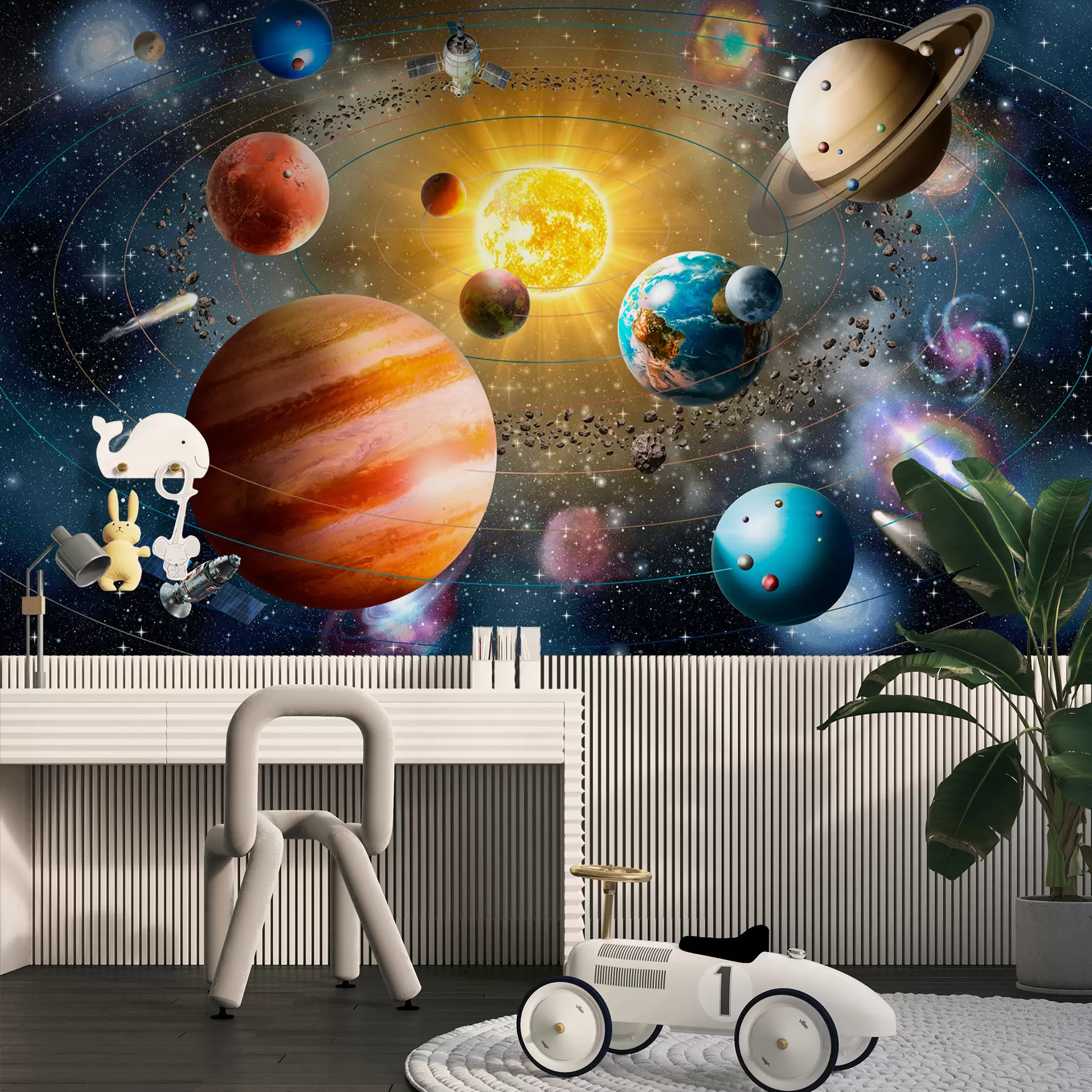  Peintures L'espace enchanteur, le système solaire u97222