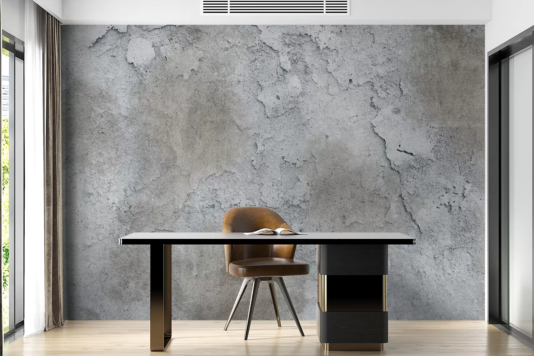 Fotobehang Betonnen muur met ruwheid u97224