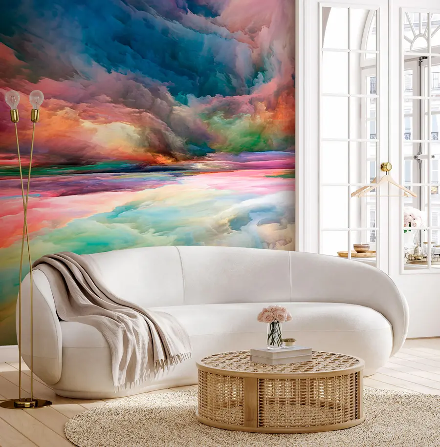 Fotobehang Kleurrijk dromenland u97019