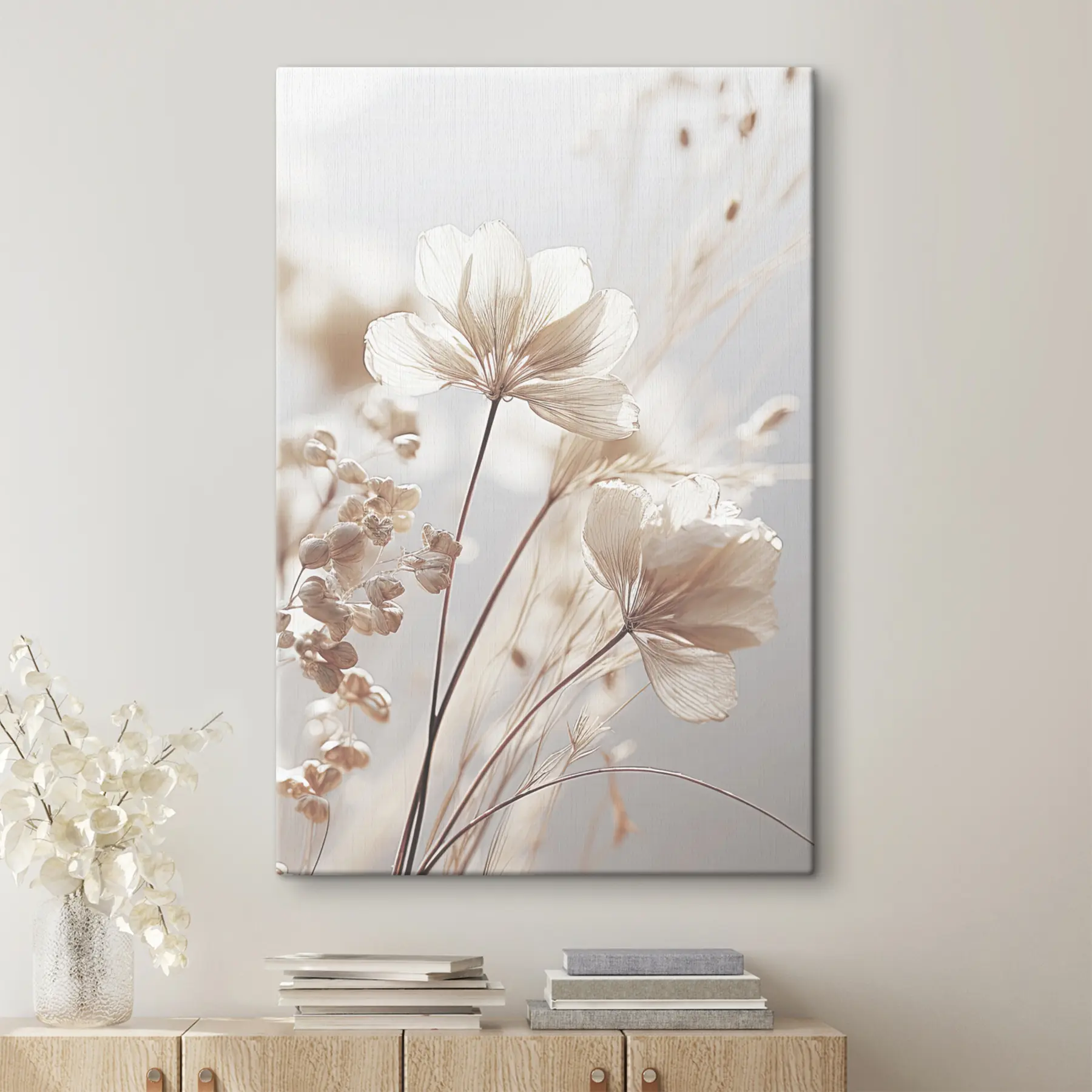 Papier peint photo Fleurs séchées fragiles s35603