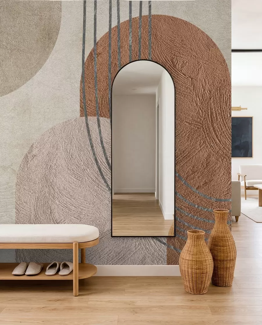Fotobehang Abstracte bohotekening u97255