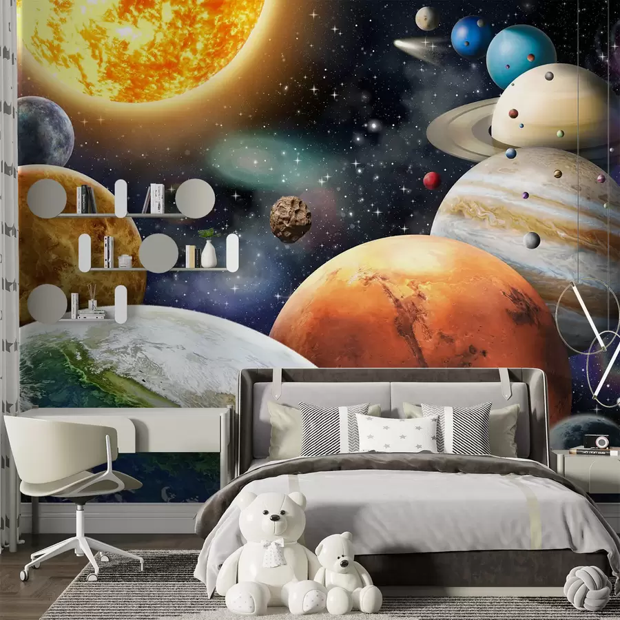  Peintures Planètes colorées du système solaire u97422