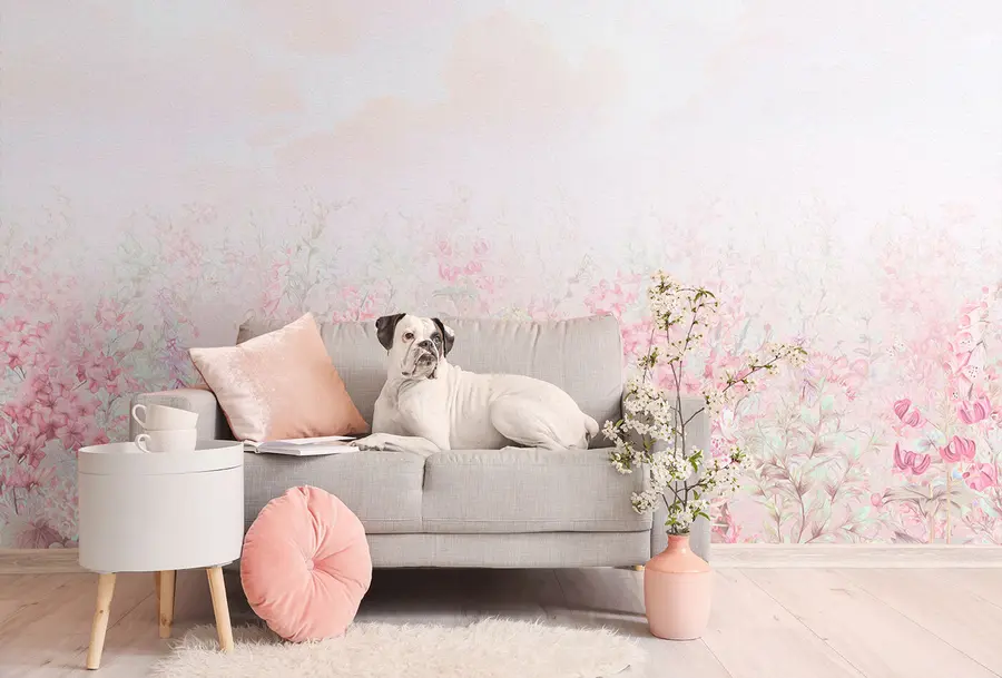 Papier peint photo fleurs en relief 3d u97407