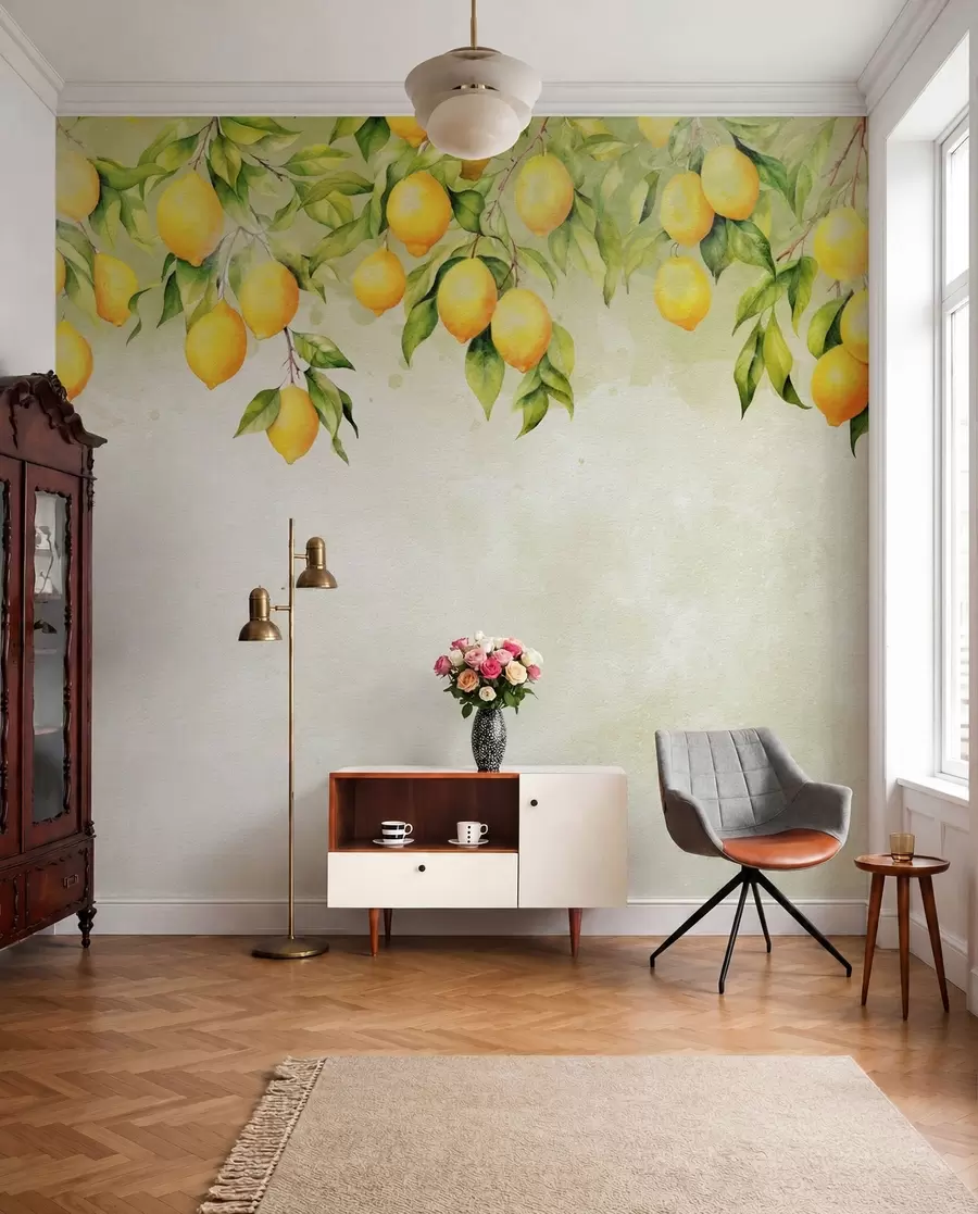 Fotobehang Zachte citroentakken u97595