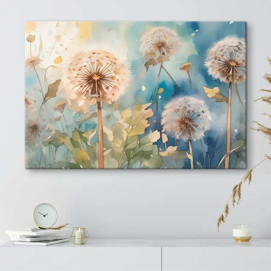 Fotobehang Delicate bloemen dansen in de wind s35839