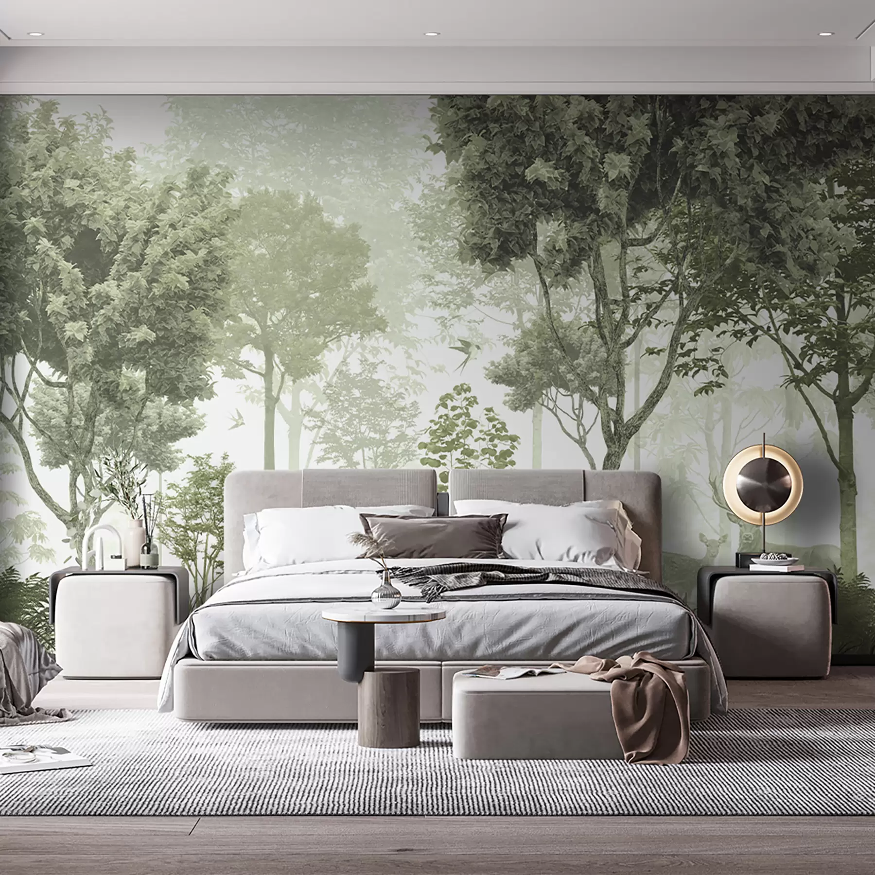 Fotobehang Magisch bos in het groen u72134v2