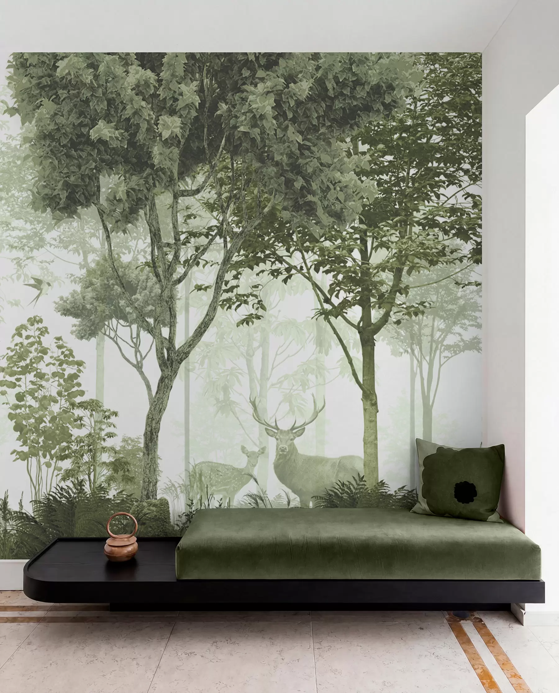 Fotobehang Magisch bos in het groen u72134v2