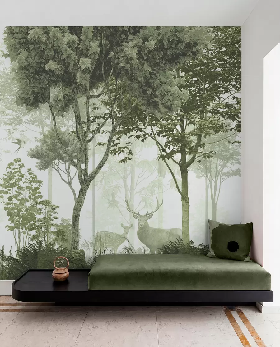 Fotobehang Magisch bos in het groen u72134v2