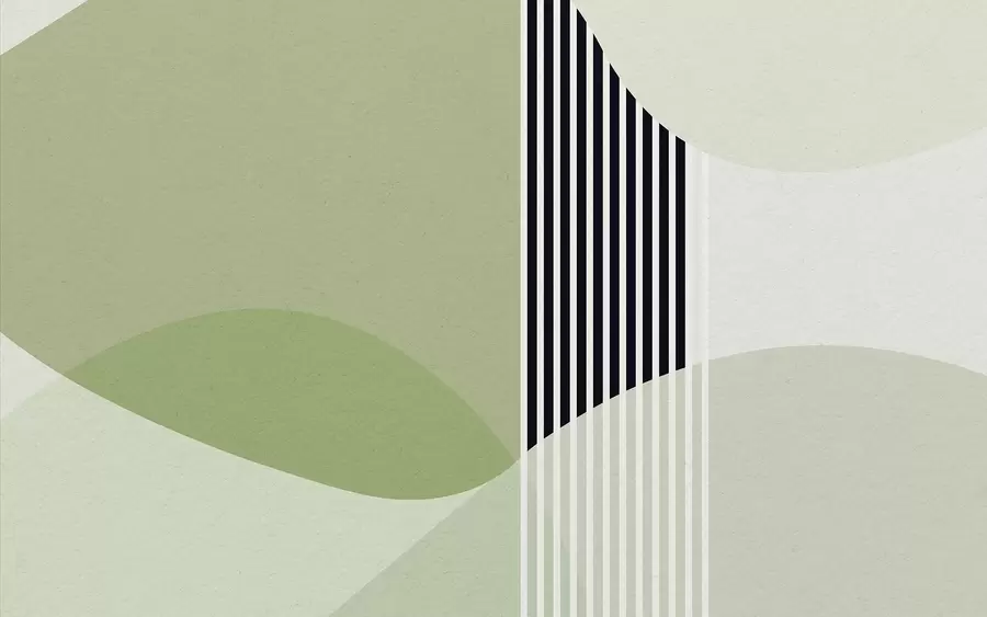 Fotobehang Abstracte retro-stijl in groene kleur u74075v3