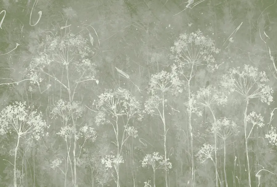 Fotobehang Wilde bloemen in grungestijl u96551v1