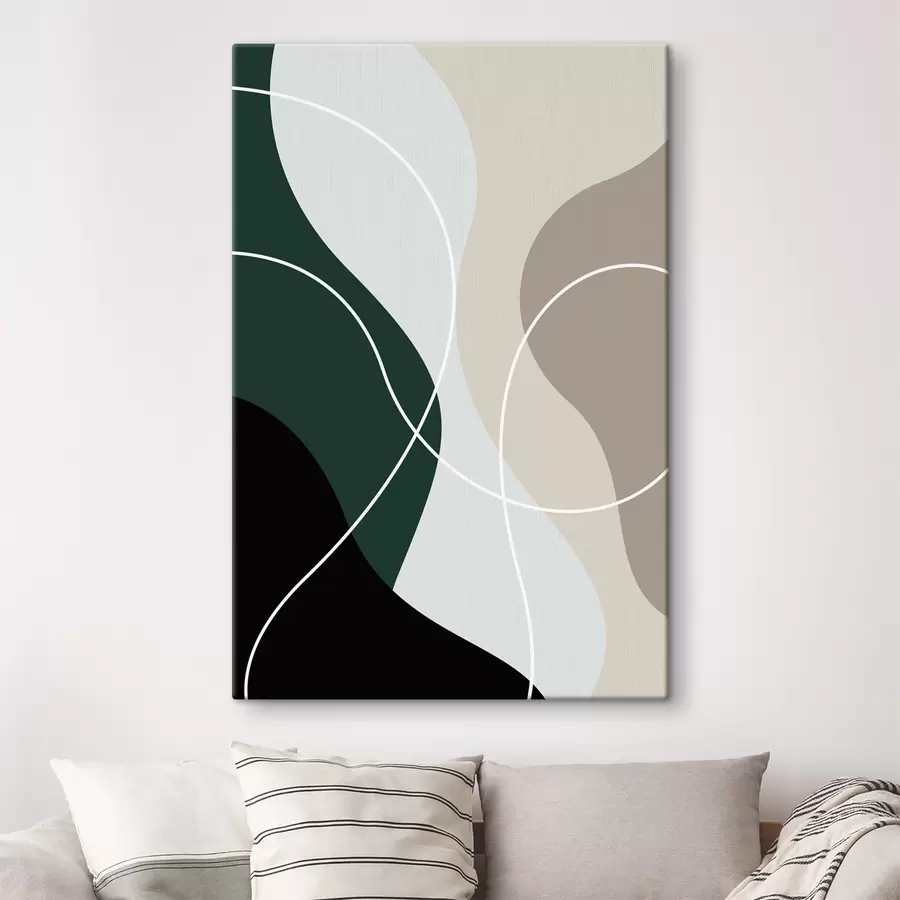  Peintures Des formes fluides dans des couleurs harmonieuses s35947