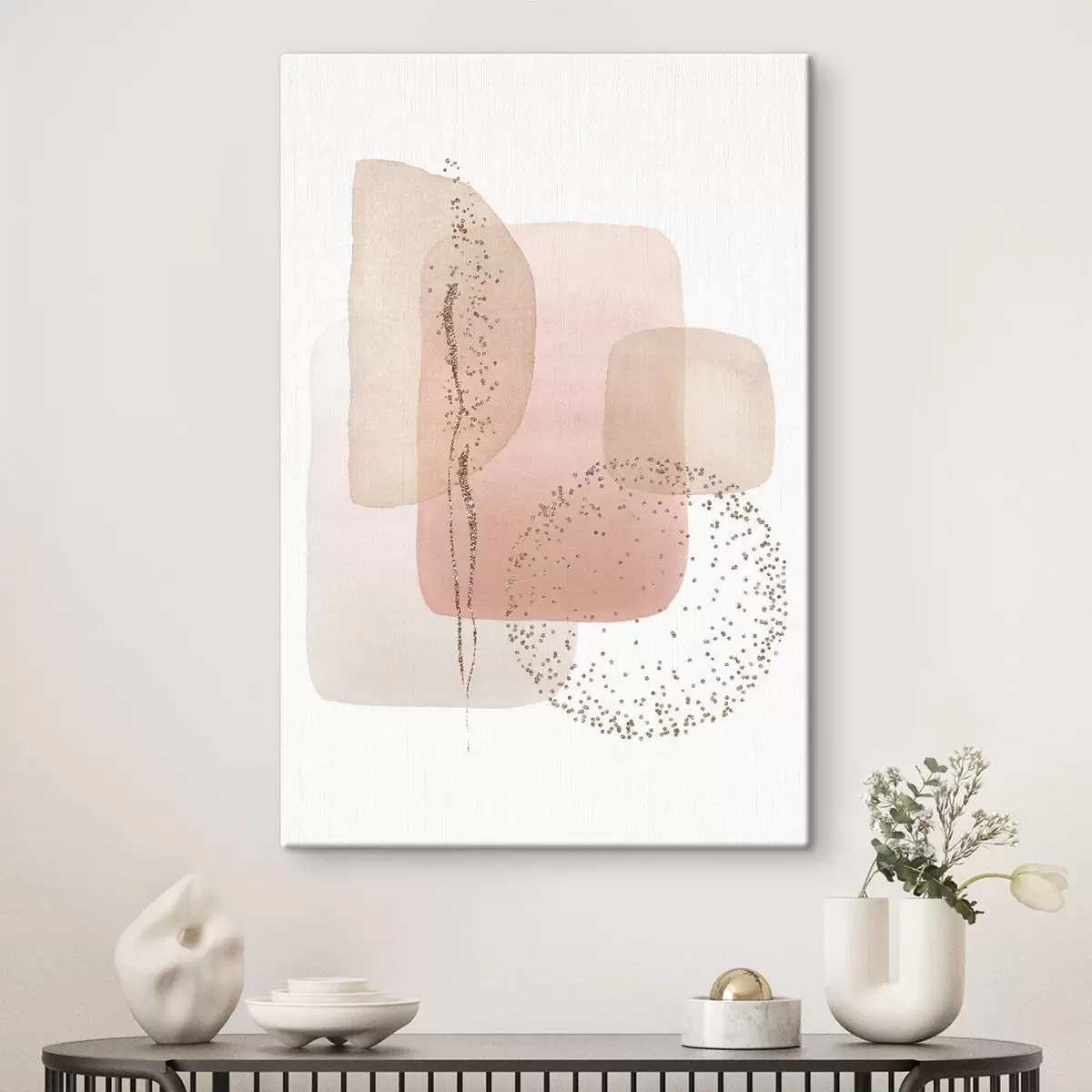  Peintures Formes abstraites dans des couleurs douces et pastel s35959