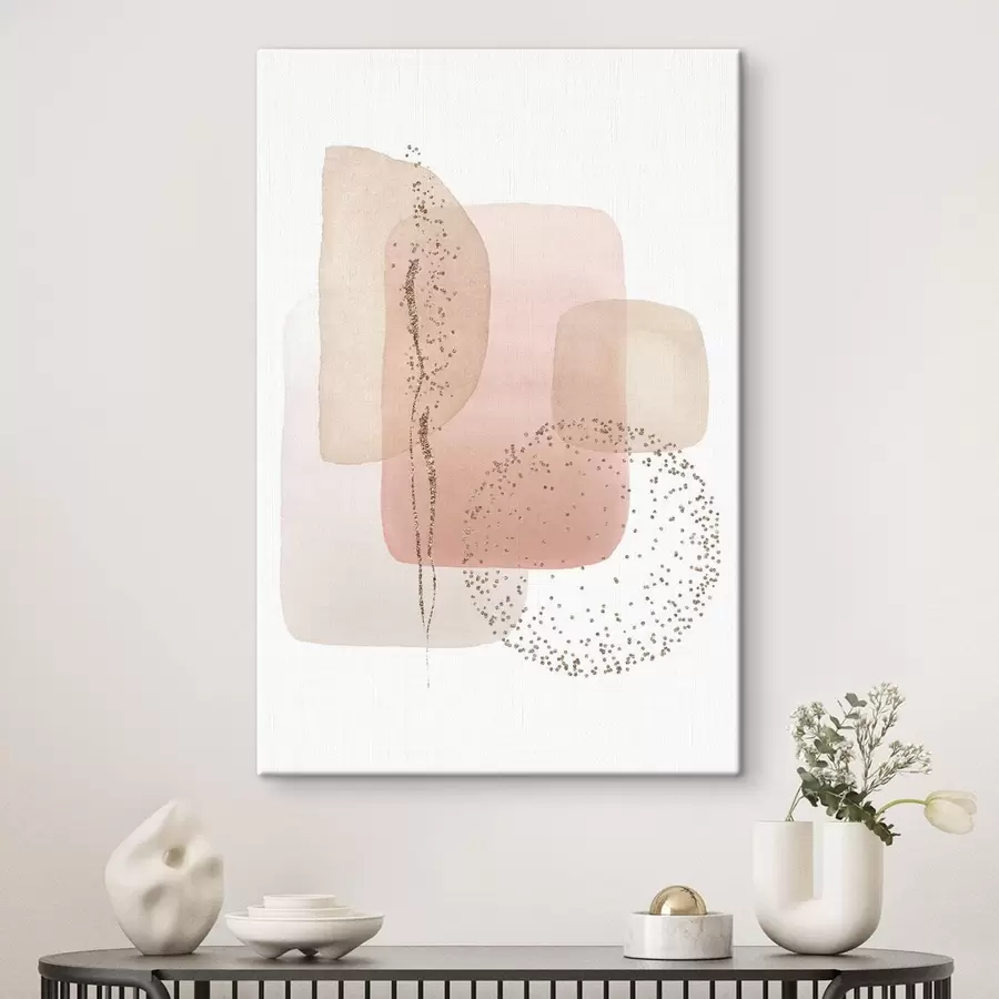  Peintures Formes abstraites dans des couleurs douces et pastel s35959