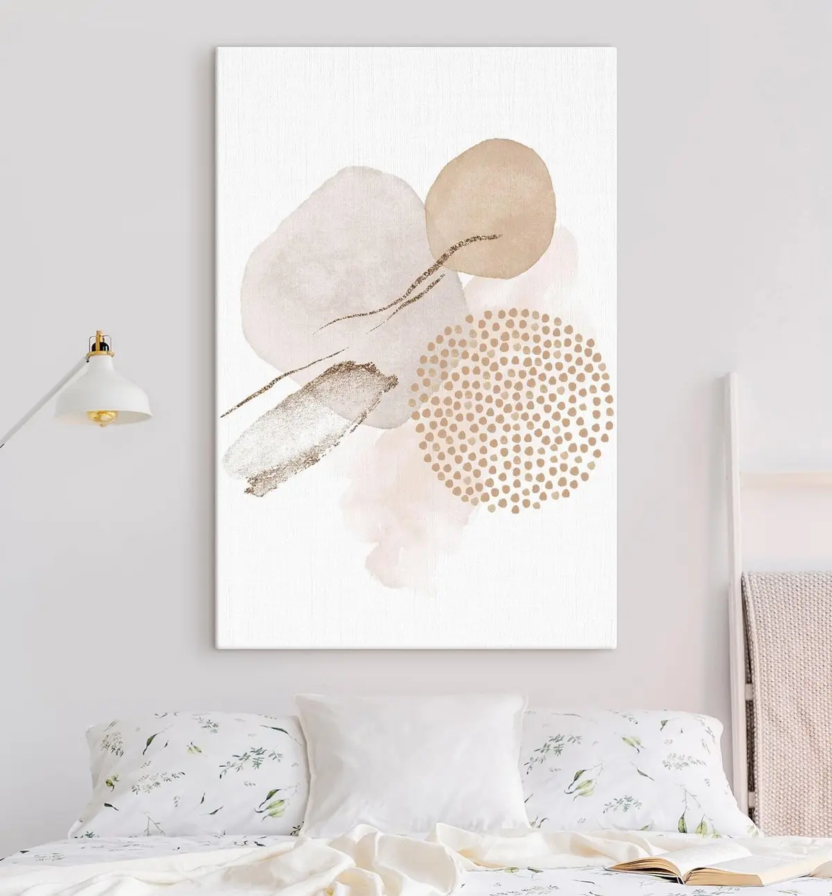  Peintures Beige et blush rose sur fond blanc s35990