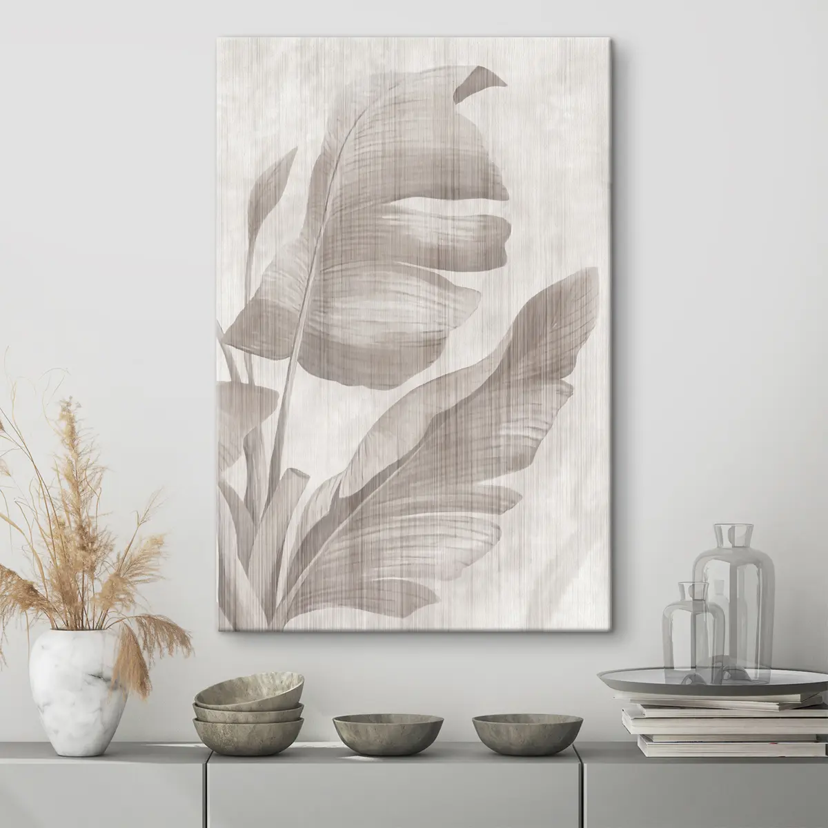  Peintures Feuilles de palmier grunge s35851