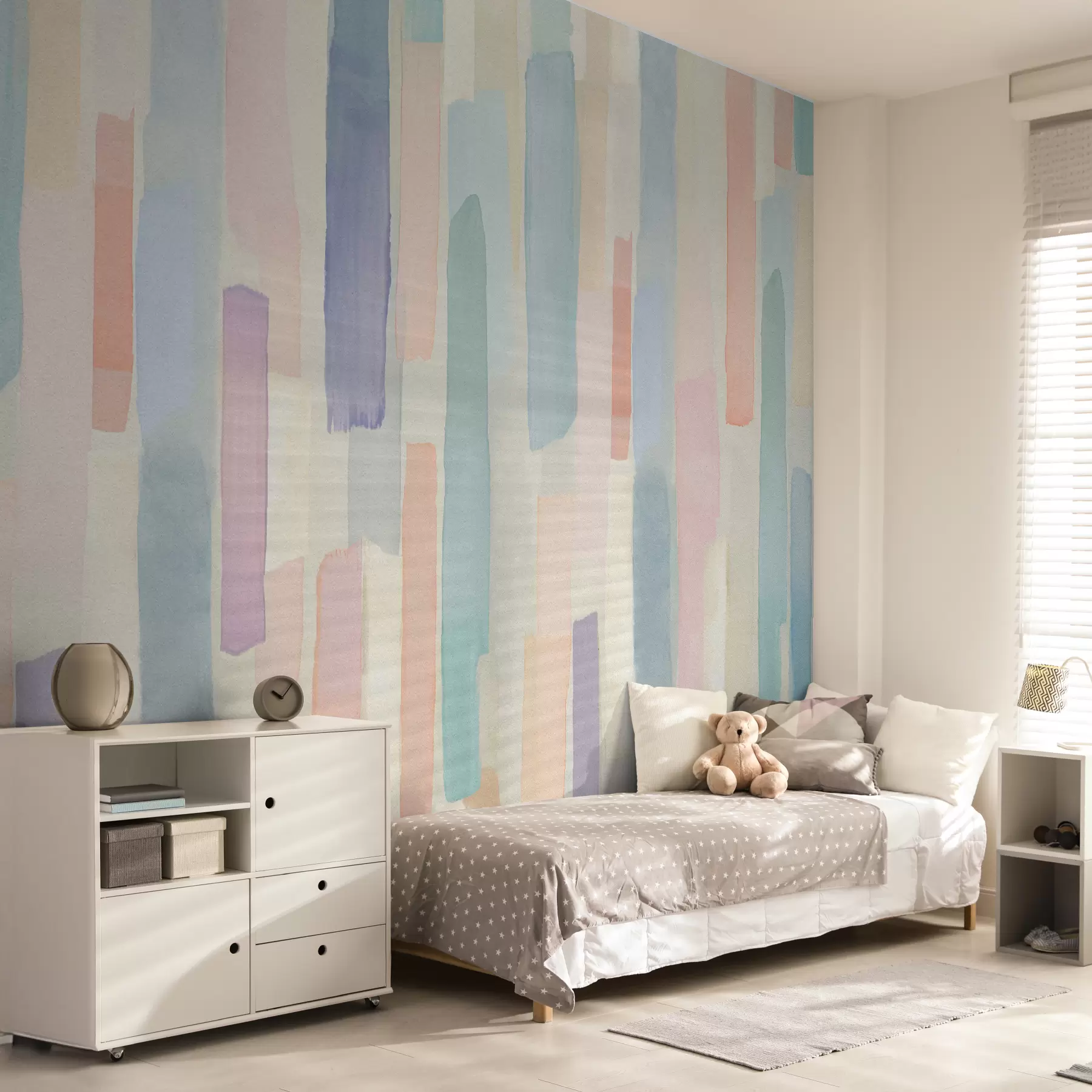 Fotobehang Verticale regenboogstrepen u97869