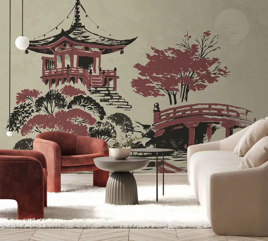 Papier peint photo Paysage d'automne à Kyoto u97635