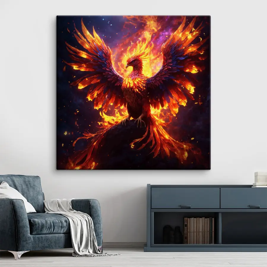  Peintures Un oiseau de feu s36055