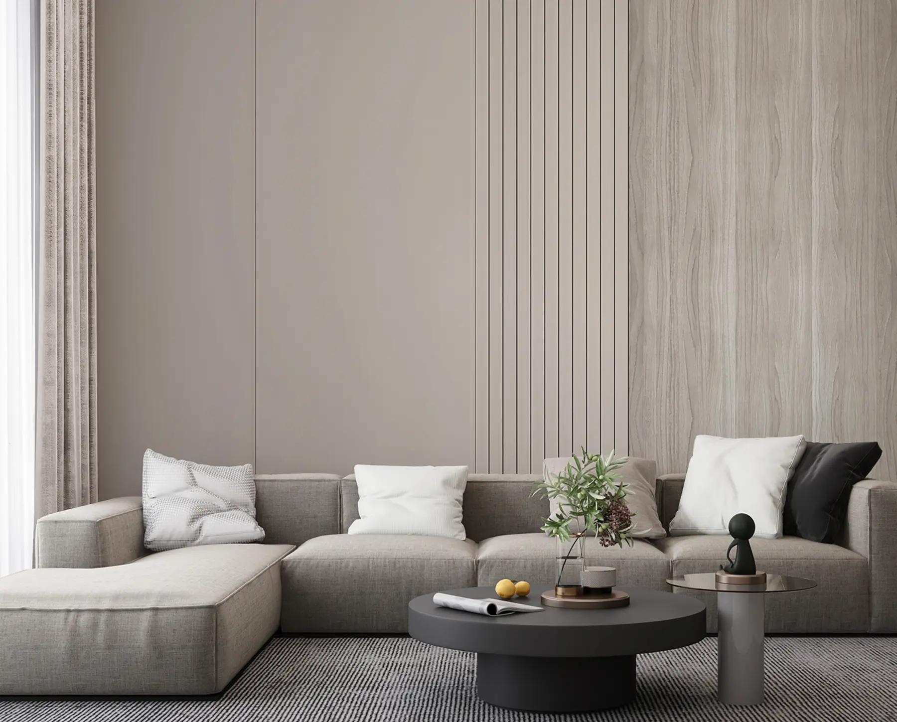 Fotobehang Paneel met duigen en hout u97549