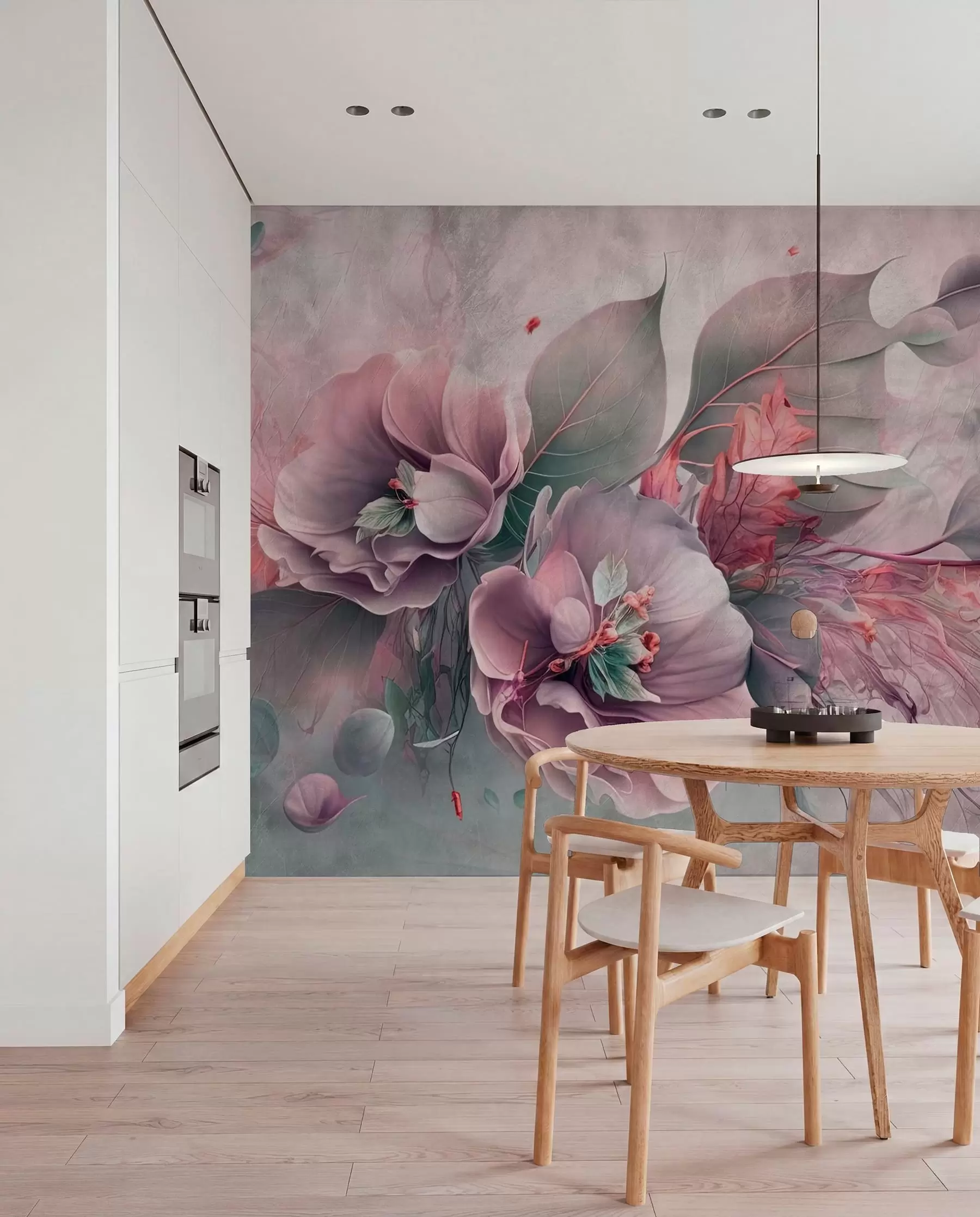 Fotobehang Chimera bloemen in roze kleuren u93930v2