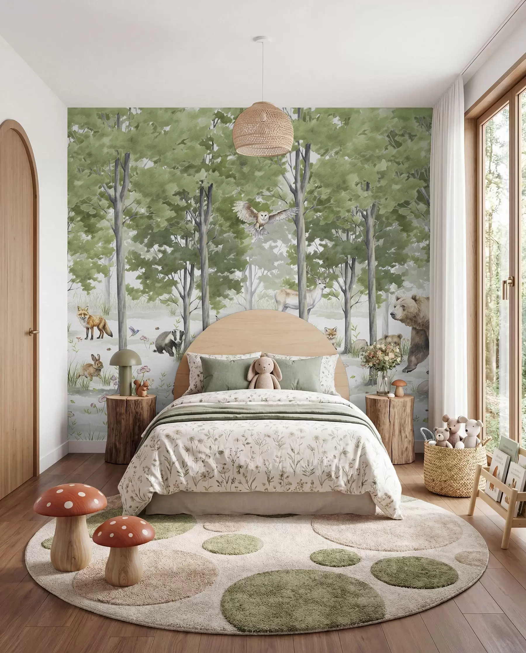 Papier peint photo Amis des bois u97741