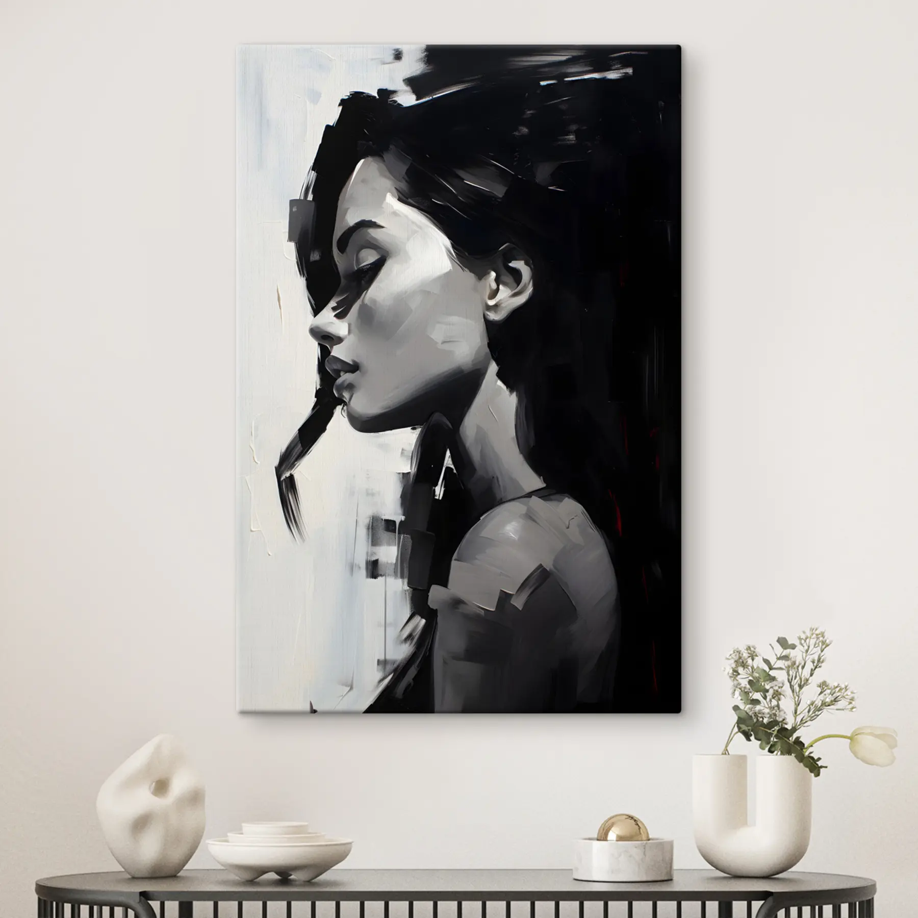  Peintures Un portrait sensuel d'une belle femme s36158