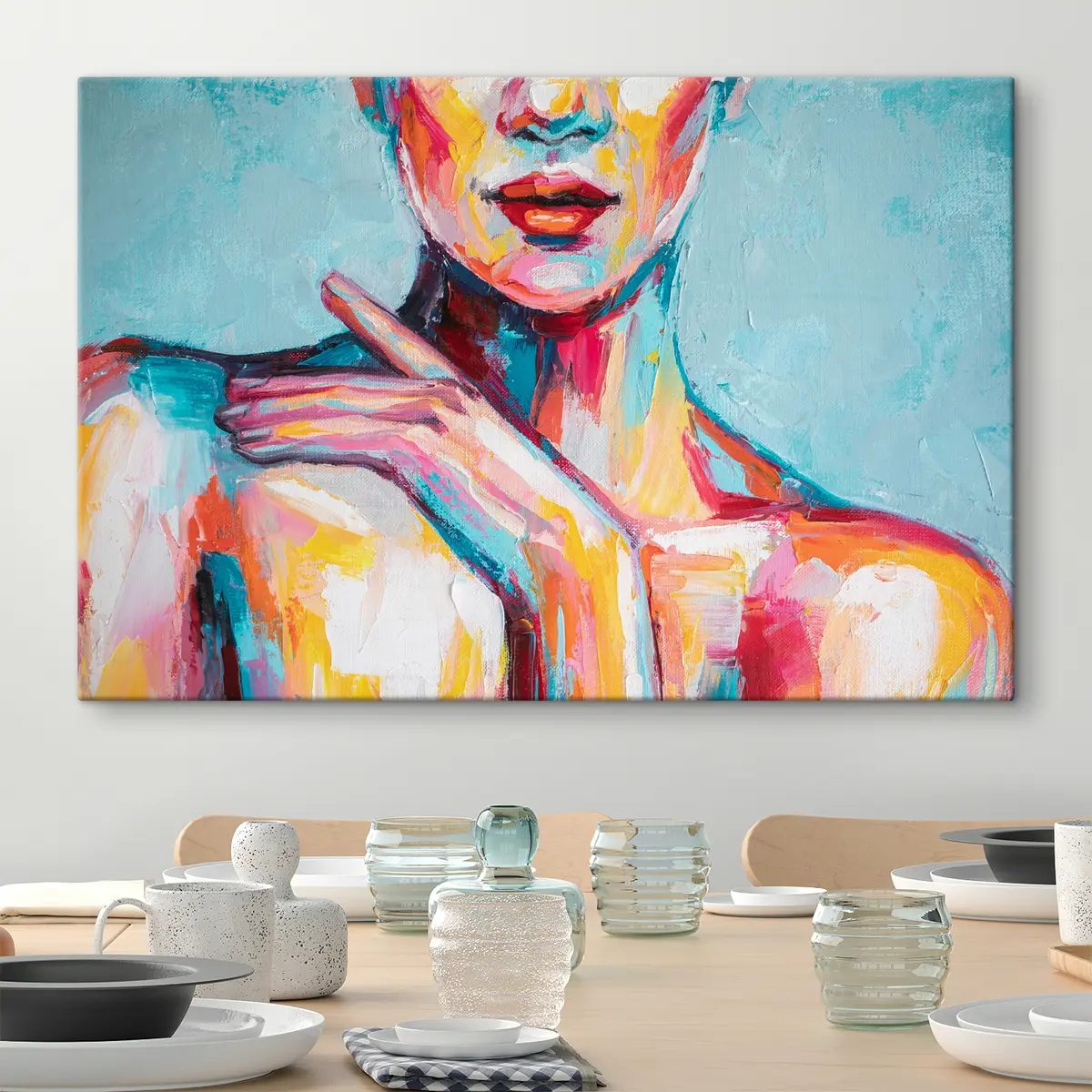  Peintures Fille abstraite s36033