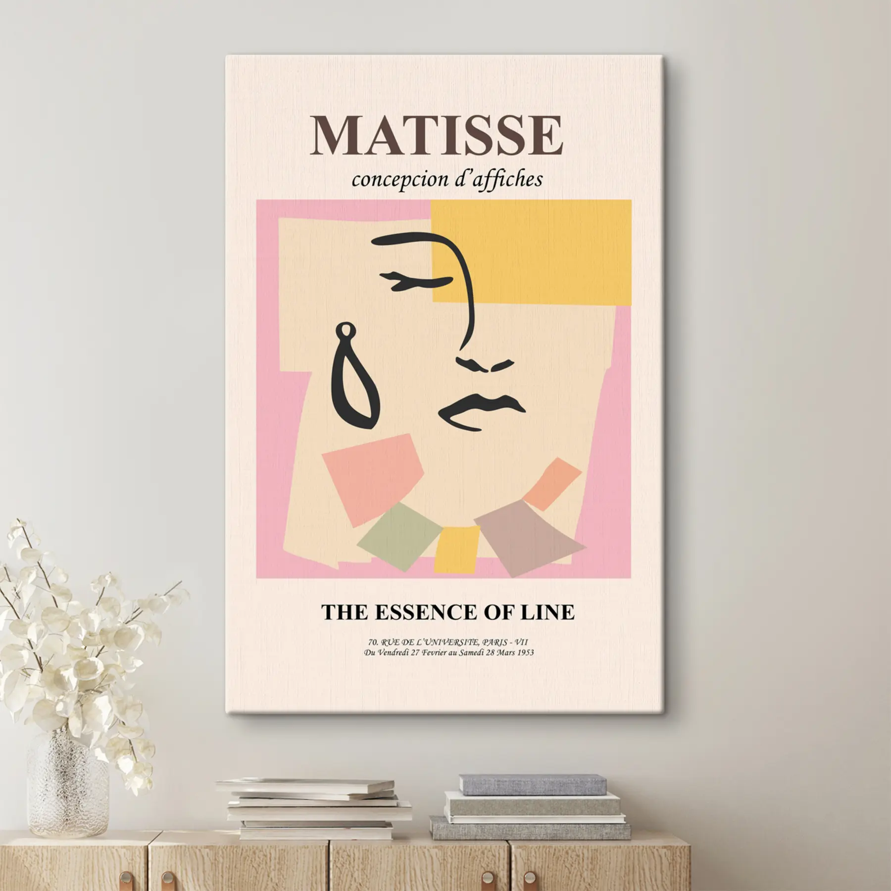 Fotobehang Minimalistisch beeld in de stijl van Henri Matisse s36306