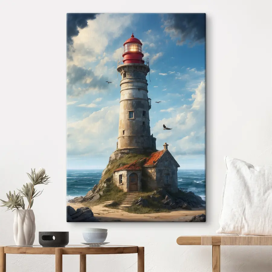  Peintures Balise guidant les navires vers la sécurité s36448