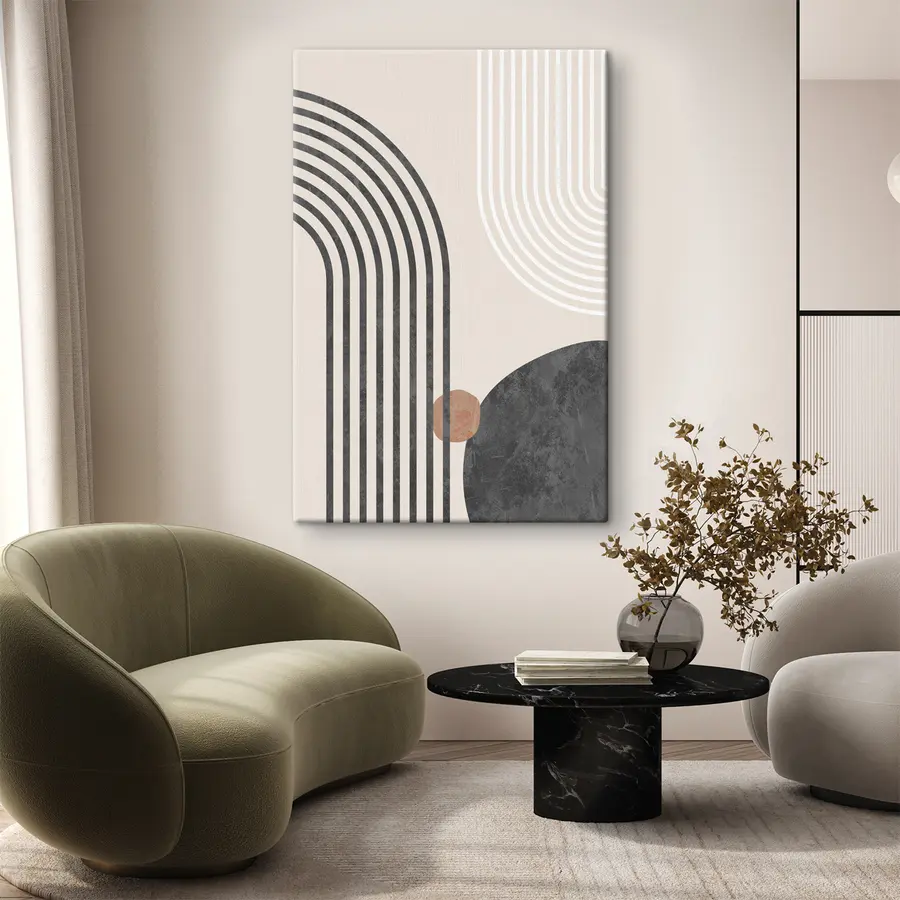  Peintures Des formes abstraites créant une harmonie visuelle s36493