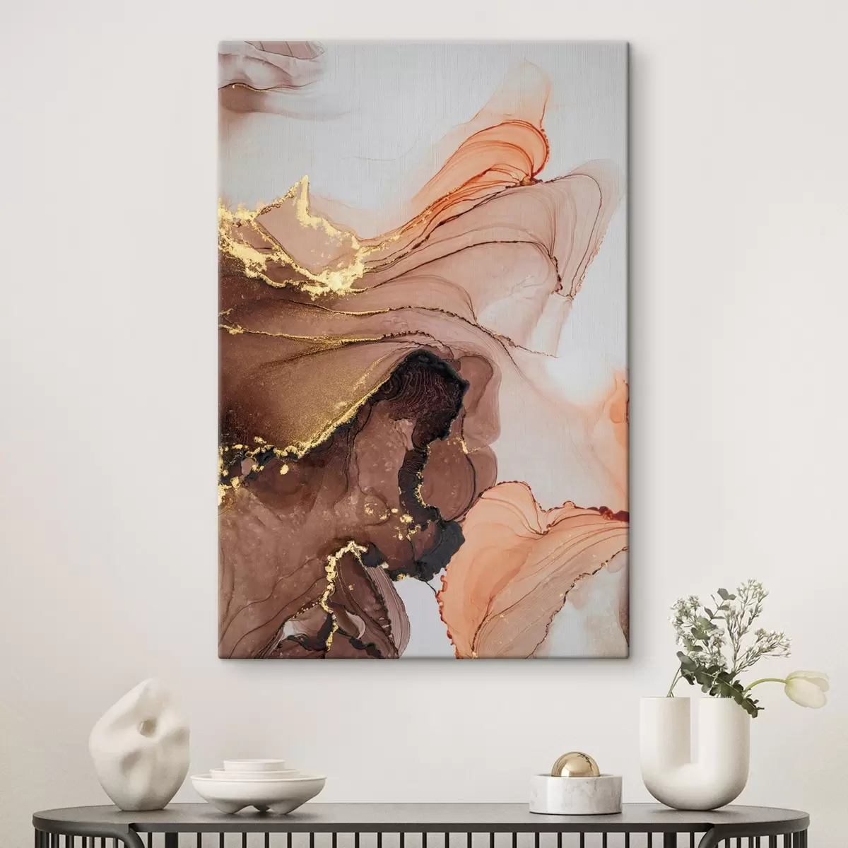  Schilderijen Vloeiende tinten van abstracte schoonheid s36514