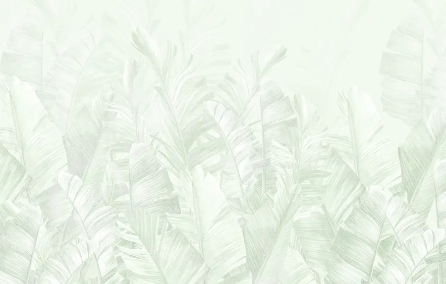 Fotobehang Trendy bladeren in tropisch groen u98951v4