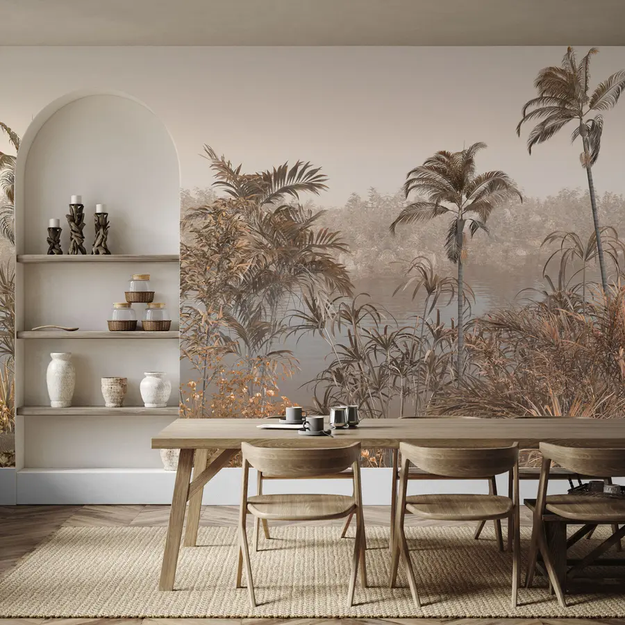 Papier peint photo Arbres et feuilles tropicaux u98929