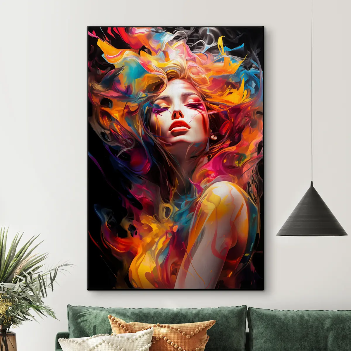  Peintures Des couleurs vives dans une beauté fluide s36677