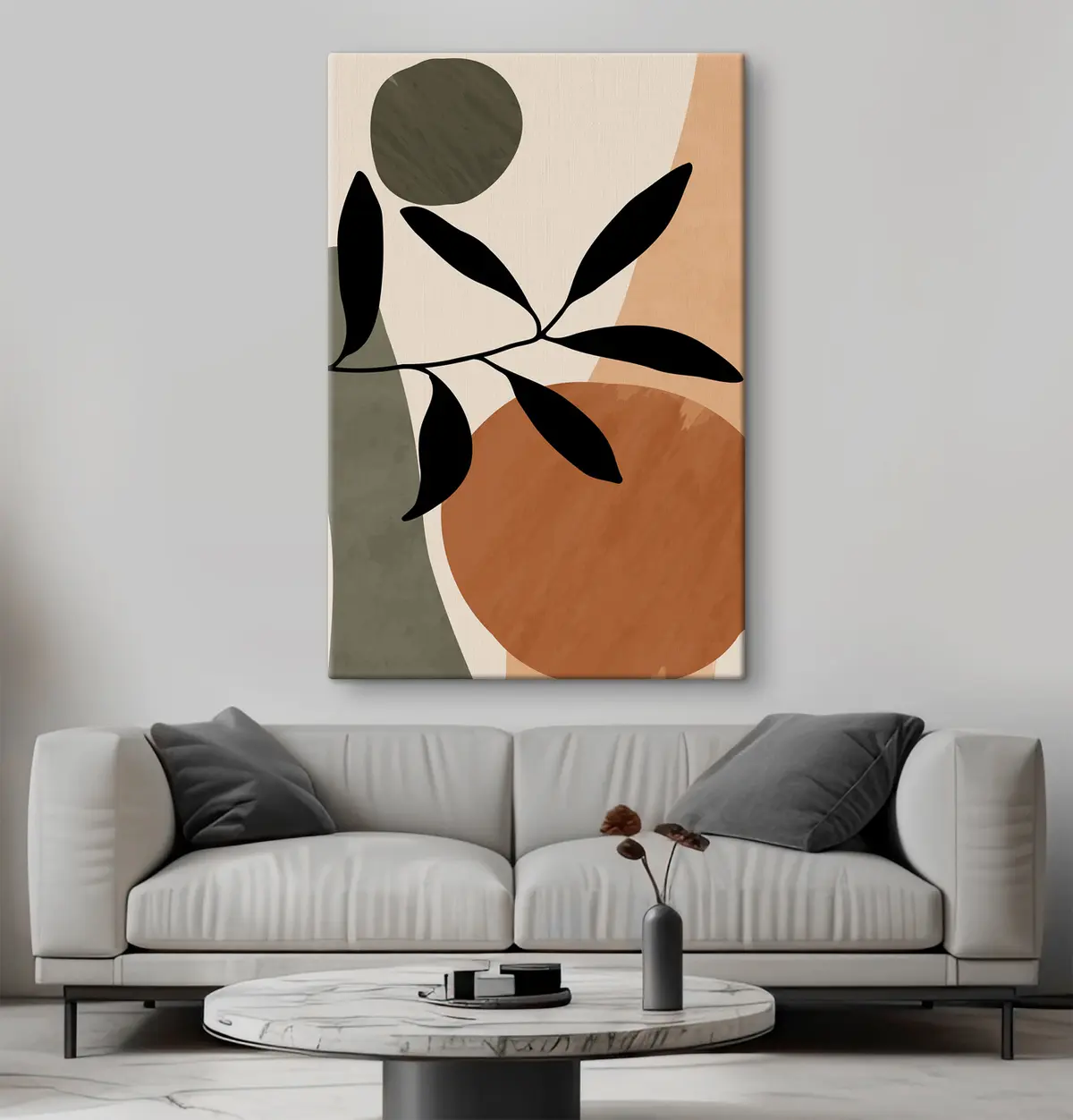  Peintures Formes élégantes dans des tons terreux s36481